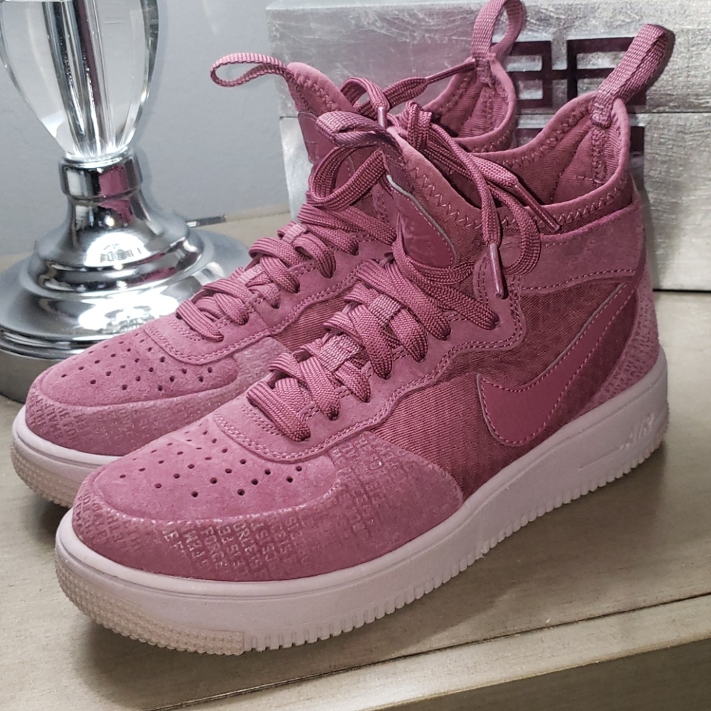 Nike Pink Suede AF1 High Top